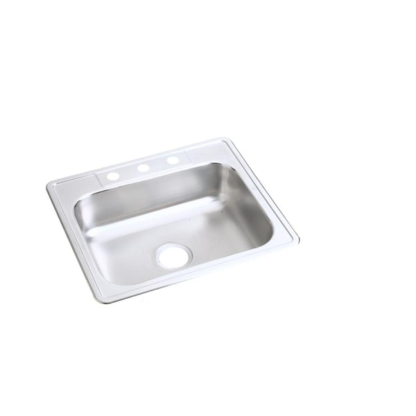 Dayton Stainless Steel 25 X 21-1/4 X 6-9/16 Single Bowl Top Mount Sink